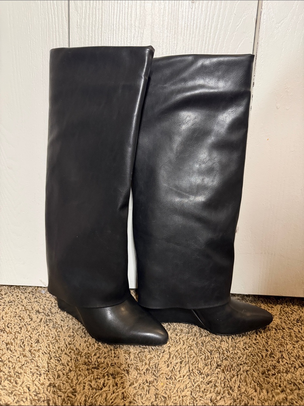 Madden Girl Black Pointed Toe Boots
